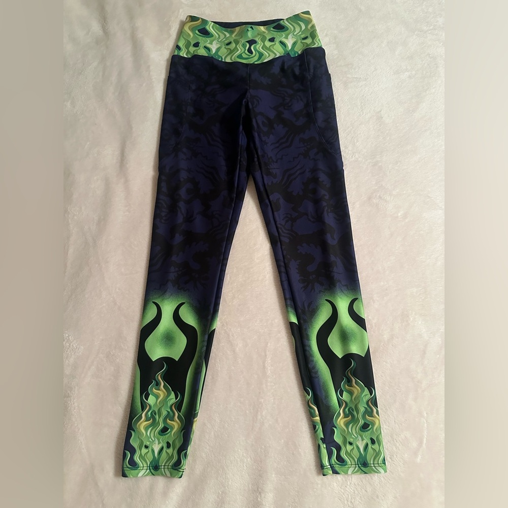 Womens Maleficent Inspired Performance Leggings